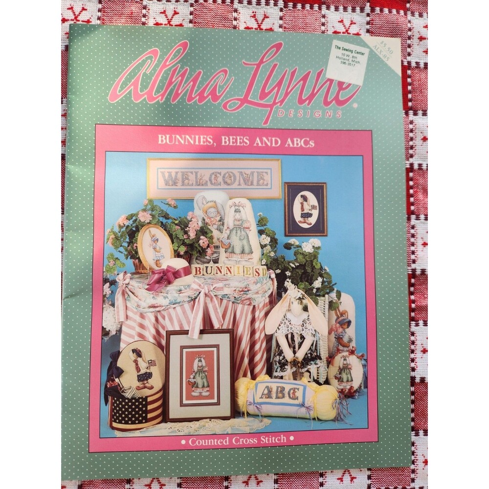 BUNNIES, BEES, AND ABCs. 4 Large Designs And 29 Alphabet, Counted Cross Stitch
